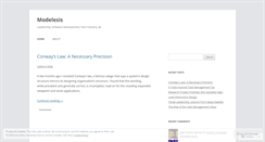 Desktop Screenshot of modelesis.com